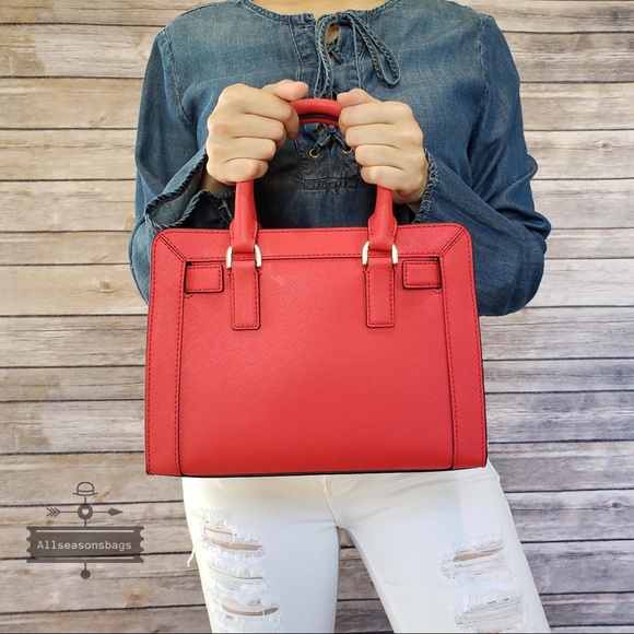 NWT Michael Kors Dillon Satchel Dark Sangria Bag - Picture 5 of 8